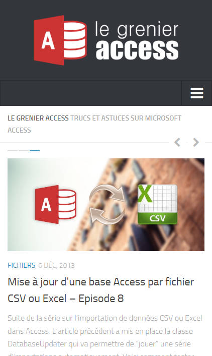 Le Grenier Access - version 3 Mobile